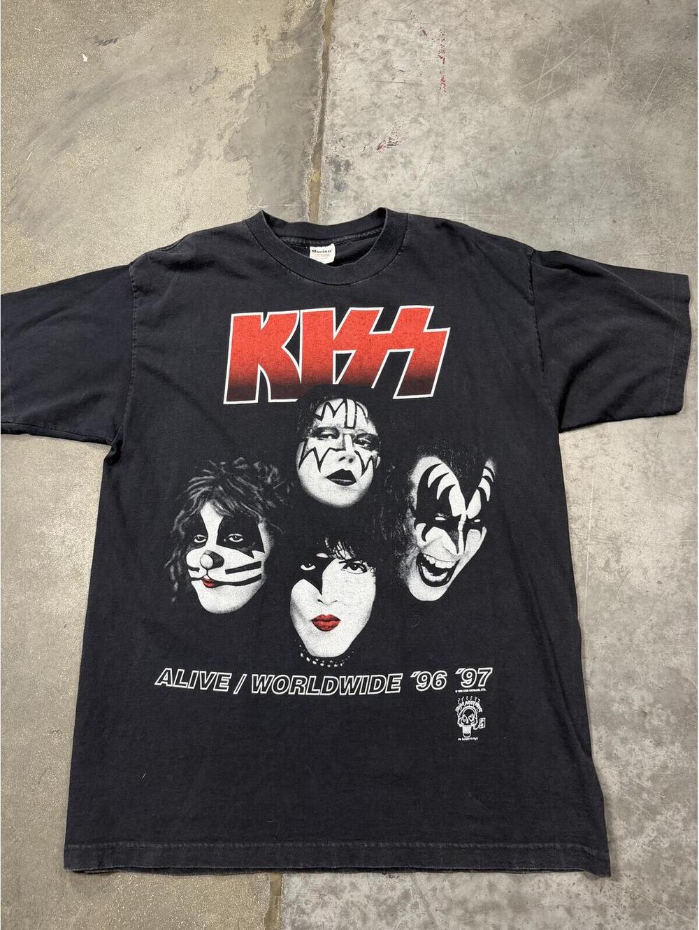 Kiss Tour XL Alive Worldwide Concert 96-97 USA Made 90s Vintage Shirt